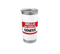 T-shirt Genesis Hello My Name Is personnalisé Gobelet isotherme en acier inoxydable double paroi