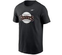 T-shirt Giants Cooperstown Logo Noir M