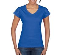 T-Shirt Gildan Femme SoftStyle Col V