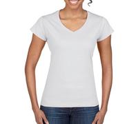 T-Shirt Gildan Femme SoftStyle Col V