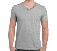 T-Shirt Gildan Softstyle En Coton À Manches Courtes Vee V-Neck Taille S - 3XL