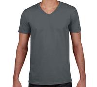 T-Shirt Gildan Softstyle En Coton À Manches Courtes Vee V-Neck Taille S - 3XL