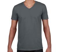 T-Shirt Gildan Softstyle En Coton À Manches Courtes Vee V-Neck Taille S - 3XL