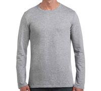 T-Shirt Gildan Softstyle En Coton À Manches Longues Col Rond S-3XL