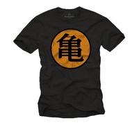T-Shirt Goku Homme KAME Dragon Noir - MAKAYA - Manches Courtes - Col Classique XL