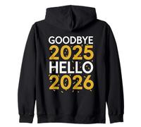 T-Shirt Goodbye 2025 Hello 2026 Nouvel an 2026 Sweat à Capuche