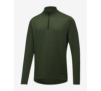 T-shirt GOREWEAR Everyday Mid Quarter Zip manche longue vert foncé - S
