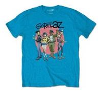 T-shirt gorillaz group circle rise unisexe charbon taille m Noir G