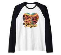 T-Shirt Grand Canyon Heart - Arizona National Park Scenic Manche Raglan