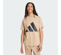 adidas Homme Essentials BIG Logo Single Jersey Tee, Warm Sandstone/Black, S