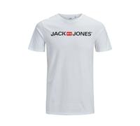 JACK & JONES Jjecorp Logo Tee Ss Crew Neck Noos Ps Homme T-shirt, Blanc, XXL