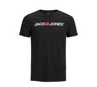 Jack & Jones Plus T-shirt homme Jjecorp Logo Noos Ps col rond Noir 4XL