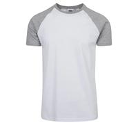 T-shirt grandes tailles Urban Classic raglan contrat Blanc 4XL