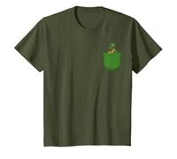 T-Shirt Graphique à Poche vectorielle Gorn de la série Originale Star Trek T-Shirt, Enfant, Olive, 6 Ans