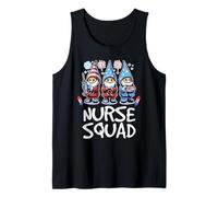 T-shirt graphique amusant avec inscription « Patriotic Nurse Squad » du 4 juillet Débardeur