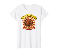 T-Shirt Graphique Amusant en Forme de Dinde pour Thanksgiving Nap After Seconds T-Shirt Graphique avec Valeur, Femme, Blanc, XS
