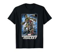 T-shirt graphique avec affiche du groupe Marvel Les Gardiens de la Galaxie T-Shirt