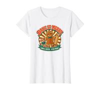 T-Shirt Graphique Bake It Merry Gingerbread Christmas Baking T-Shirt Graphique avec Valeur, Femme, Blanc, XL