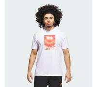 adidas Homme Basketball is Happiness Graphic T-Shirt, White, S