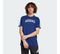 adidas Homme Codes Collegiate Linear Graphic T-Shirt, Dark Blue, XS