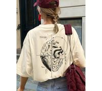 T-shirt graphique créatif "Équilibre du cœur et de l'esprit", col rond décontracté, manches courtes, pour femmes, idéal pour l'été L,M,S,XL,XS,XXLHalloweenTissu tricoté