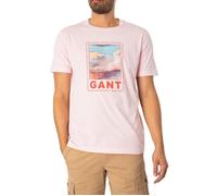 T-Shirt Graphique Délavé - GANT - Homme - 100% Cotton - Manches courtes - Col classique S