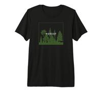 T-Shirt Graphique d'extérieur Forest Pine Tree Nature Hiker T-Shirt Haut de Gamme