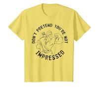 T-shirt graphique Disney Beauty And The Beast Gaston Muscles T-Shirt, Enfant, Citron, 8 ans