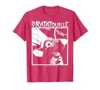 T-shirt graphique Disney Pixar Ratatouille Chef Remy T-Shirt, Homme, Rouge Chiné, M