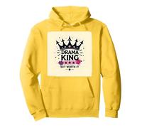T-Shirt Graphique Drama King But Worth It Crown Sweat à Capuche, Unisexe pour Adultes, Citron, S