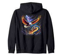 T-Shirt Graphique Eagle vs Dragon The Ultimate Combat Sweat à Capuche