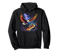 T-Shirt Graphique Eagle vs Dragon The Ultimate Combat Sweat à Capuche