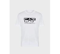 T-shirt graphique Emporio Armani EA7 Crew Logo pour hommes haut à manches cou...