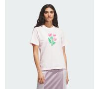 adidas Femme Floral Bloom At Your Own Pace Graphic Shirt, Distilled Pink, M
