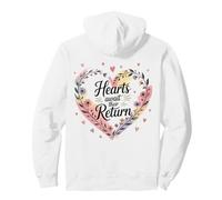 T-Shirt Graphique Hearts Await Their Return Floral Love Sweat à Capuche
