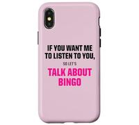 T-Shirt Graphique I Only Want to Talk About Bingo Sports Coque pour iPhone X/XS