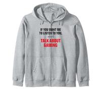 T-Shirt Graphique « I Only Want to Talk About Gaming » Sweat à Capuche