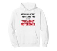 T-Shirt Graphique « I Only Want to Talk About Motorcycle » Sweat à Capuche