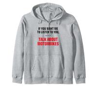T-Shirt Graphique « I Only Want to Talk About Motorcycle » Sweat à Capuche