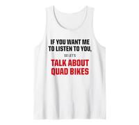 T-Shirt Graphique « I Only Want to Talk About Quad Bike » Débardeur