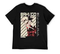 T-shirt graphique inspiré des héros de l'anime, T-shirt unisexe sur le thème de Superpower pour les fans de bande dessinée, Style noir, XXL