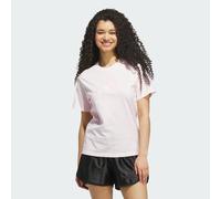 Adidas T-shirt Sportswear Femme fonctionnel logo satiné rose pastel XXS