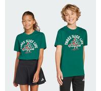 Adidas T-shirt enfant Lounge Pizza JI6676 graphique Collegiate Green 7-8 ans