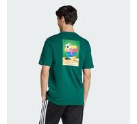 ADIDAS SPORTSWEAR T-Shirt 'Lounge Still Life Bowl' vert foncé / blanc, Taille S