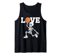 T-Shirt Graphique Love Squelette Basketball Débardeur