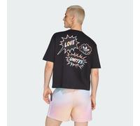 ADIDAS ORIGINALS T-Shirt 'Pride' azur / abricot / noir, Taille L