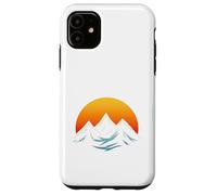 T-Shirt Graphique Minimalist Mountain & Sun - Adventure Aesthetic Coque pour iPhone 11