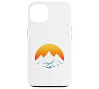 T-Shirt Graphique Minimalist Mountain & Sun - Adventure Aesthetic Coque pour iPhone 13