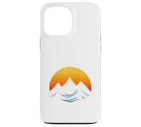 T-Shirt Graphique Minimalist Mountain & Sun - Adventure Aesthetic Coque pour iPhone 13 Pro Max