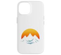 T-Shirt Graphique Minimalist Mountain & Sun - Adventure Aesthetic Coque pour iPhone 14